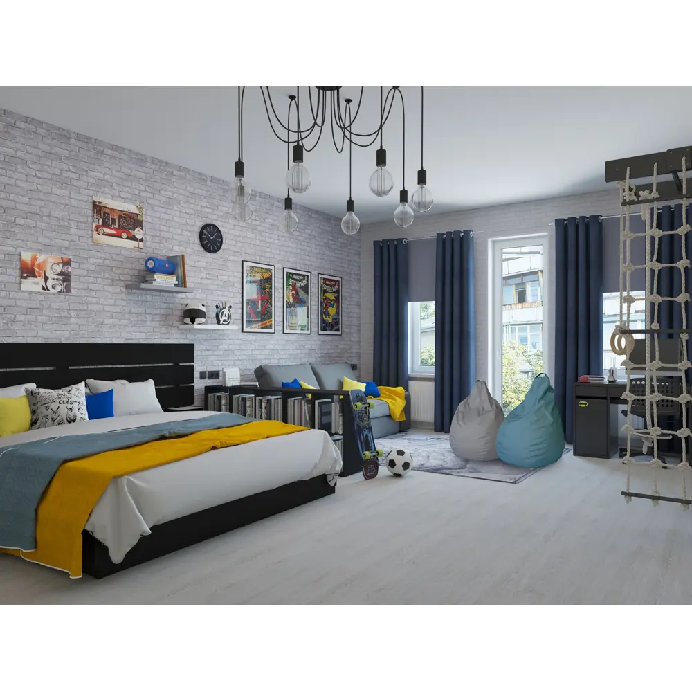 EURO DECOR Лофт - флизелиновые обои серого цвета для стильного интерьера 18595321 STLM-0011610 - Вид №4