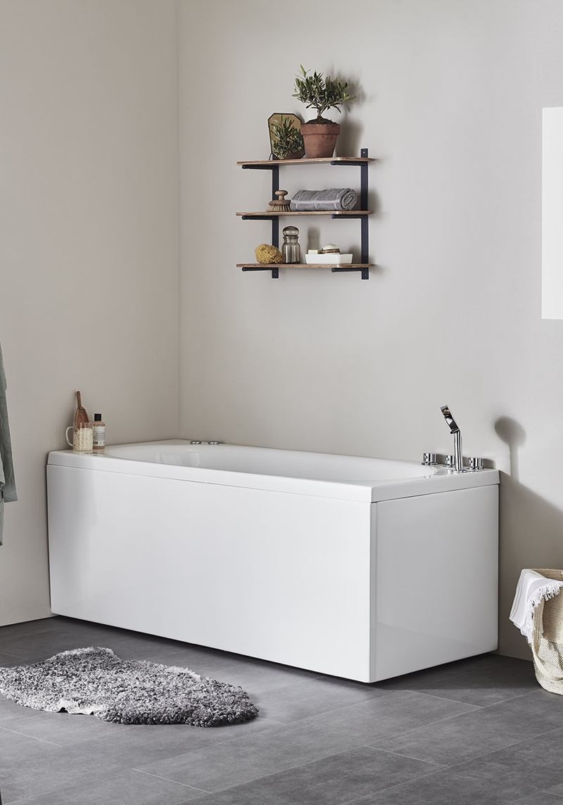 107 Массажная Ванна Relounge 150 Gold Right + Mix  Noro  Белый  - Вид №1