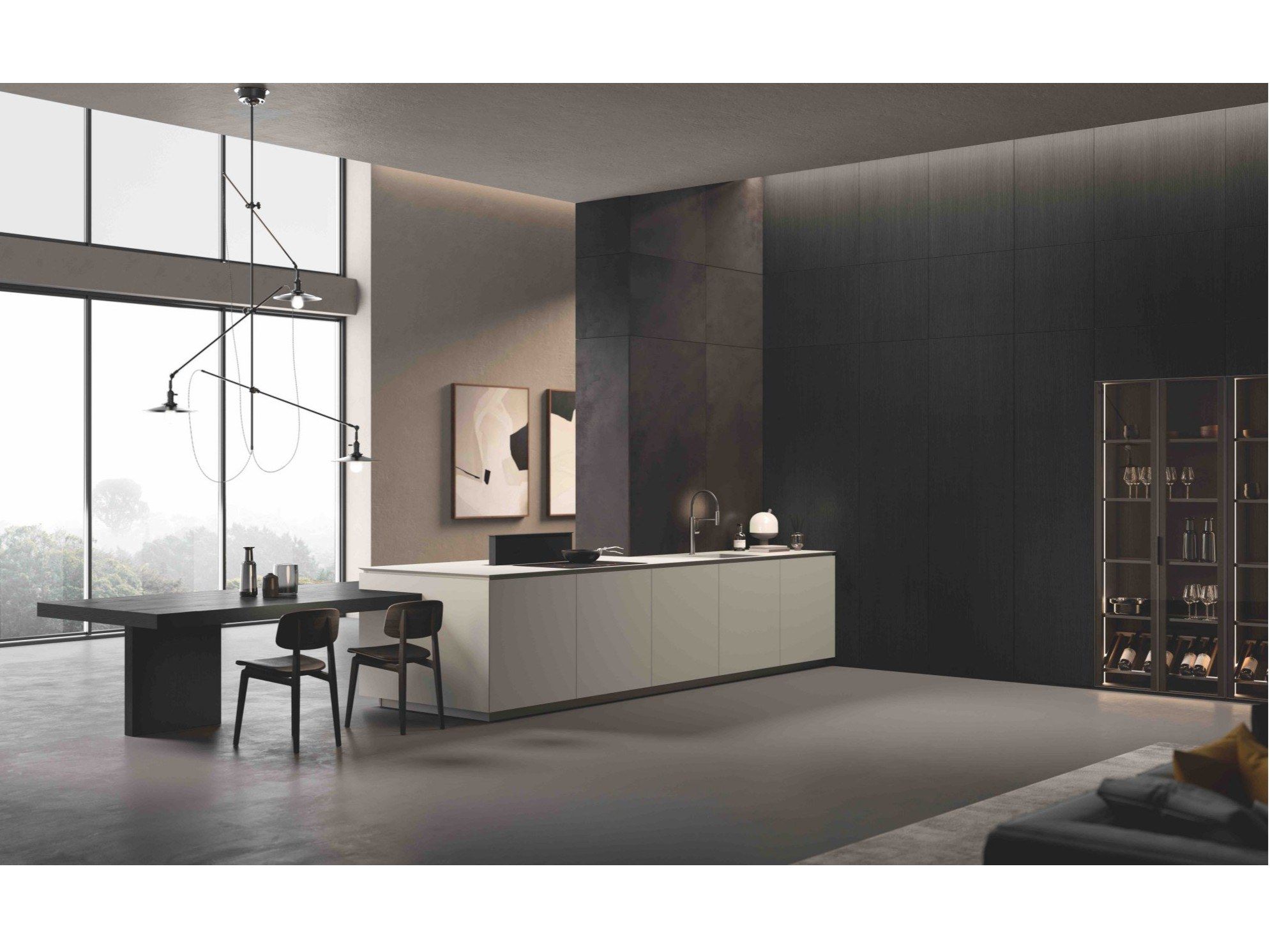 Встроенная кухня с полуостровом ERNESTOMEDA Obliqua ARCH-00114469