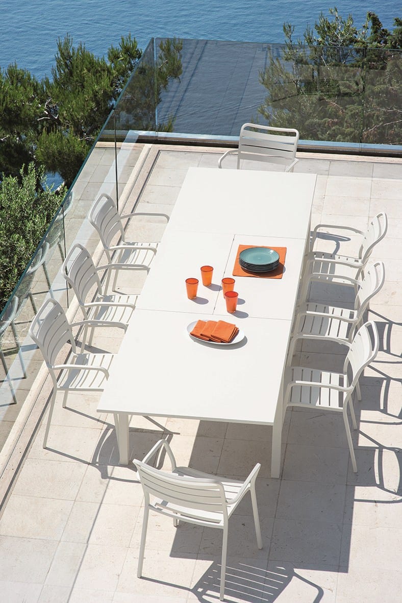 Металлический выдвижной прямоугольный садовый стол Ethimo ARCH-00106854 - Вид №1