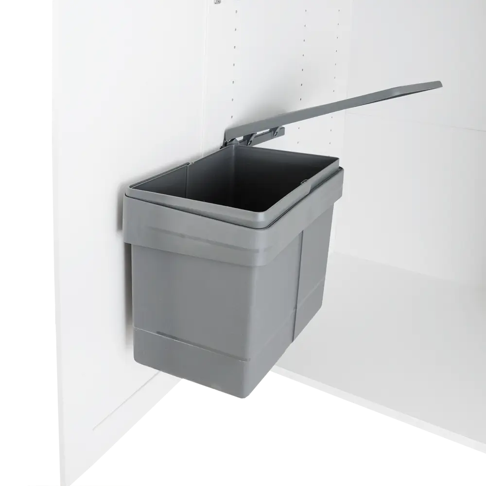 Контейнер для мусора Aff навесной 15 л 34.5x29.5x25 см пластик цвет серый Santreyd STLM-2065151 - Вид №1