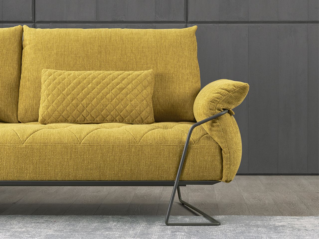 3-местный тканевый диван AERRE ITALIA Yellow ARCH-00027864 - Вид №7