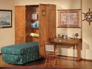Caroti Односпальная деревянная кровать со шкафом  Art. 190