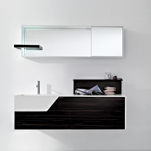 Комбинация ванной комнаты PV13 в отделке Wing Milltek / L41 Bianco / Эбеновое дерево  MILLDUE PIVOT