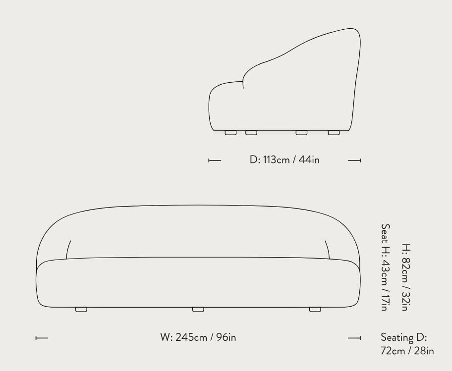 3-местный тканевый диван &Tradition Margas ARCH-00117423 - Вид №3