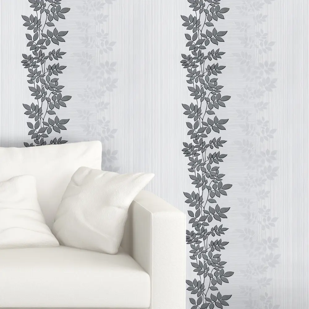 Обои флизелиновые Vilia Мелодия серые 1.06 м 1319-22 STLM-2046414 - Вид №2