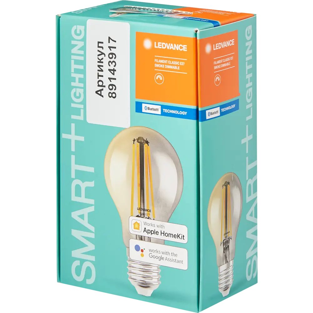 Лампа умная светодиодная Osram Smart Plus E27 220-240 В 6 Вт груша тонированная 540 лм, теплый белый свет 89143917 STLM-2078033 LEDVANCE  - Вид №3