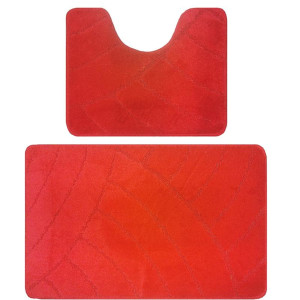 Комплект ковриков для ванной 50Х80/50Х40см 11мм (Красный) 1/25 BANYOLIN CLASSIC