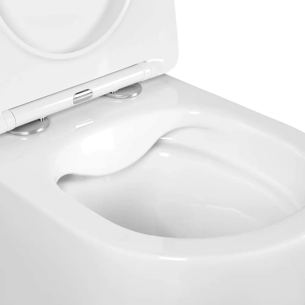 Комплект инсталляция с унитазом Aquatek Европа 4 в 1, безободковый с микролифтом, клавиша цвет белый STLM-2120468 - Вид №6