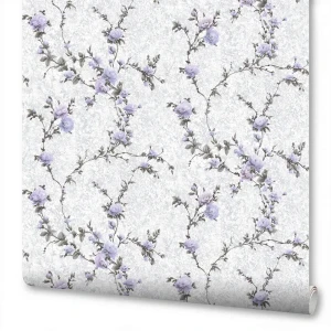 Обои флизелиновые Антураж Dolores фиолетовые 1.06 м м 168307-10