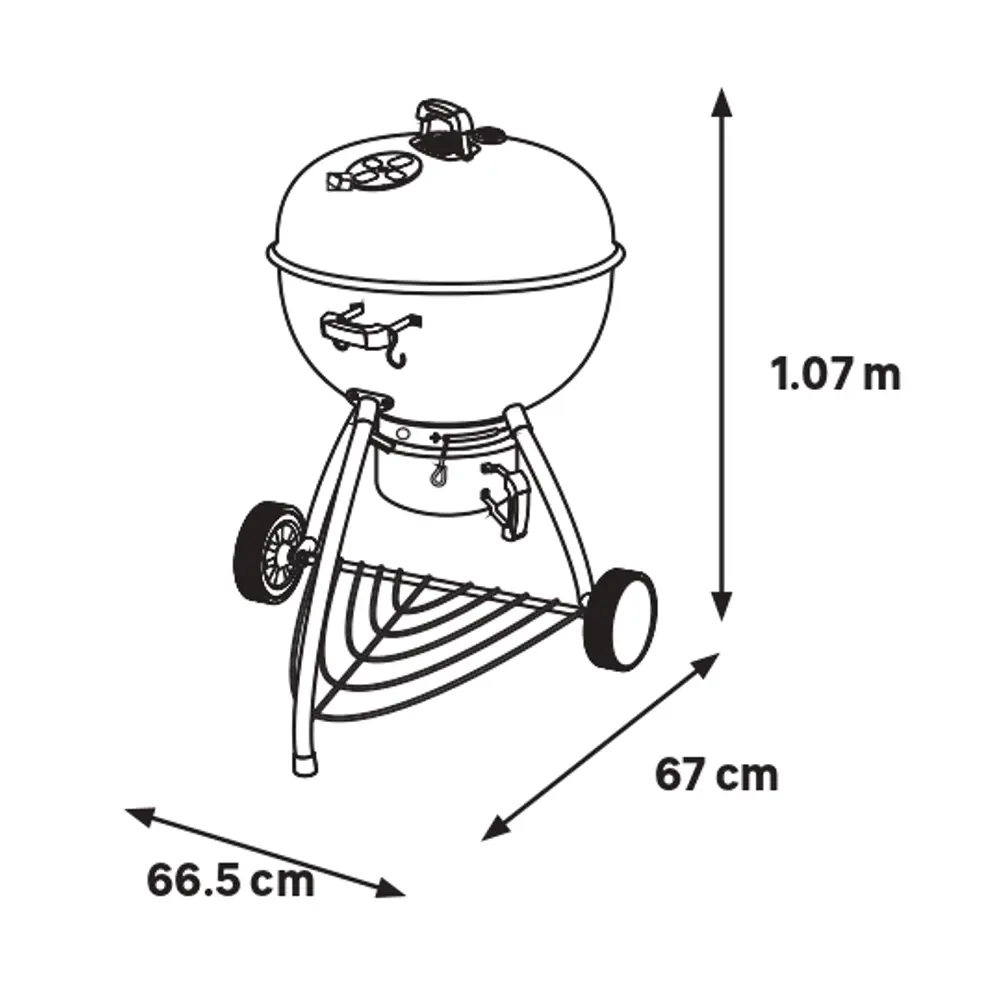 Гриль передвижной Naterial Phoenix Beta D57 см цвет зеленый STLM-2115898 - Вид №19