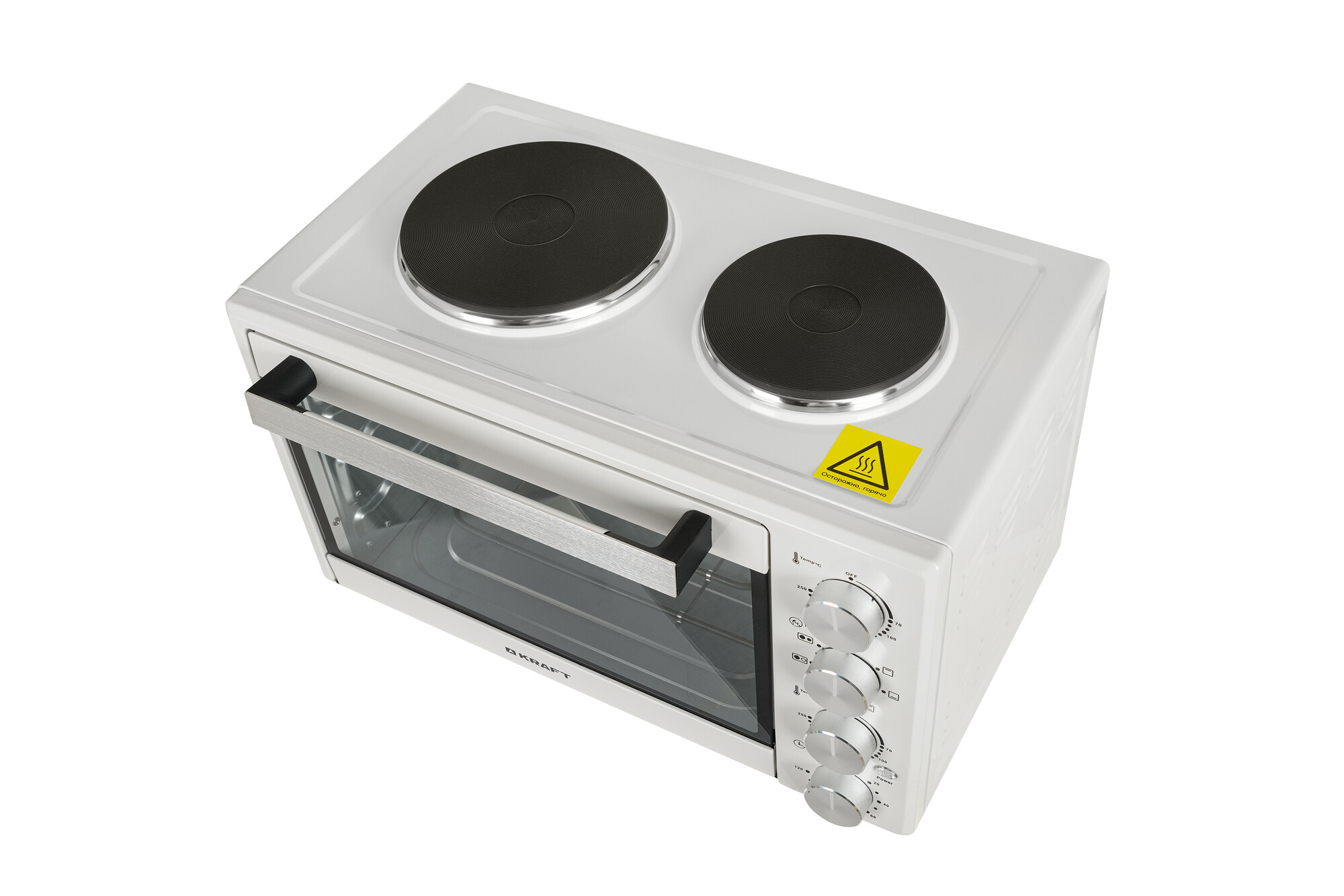 9080986 Мини-печь Kraft KFC-MOHP 380 HW белый STDN-0143828 - Вид №4