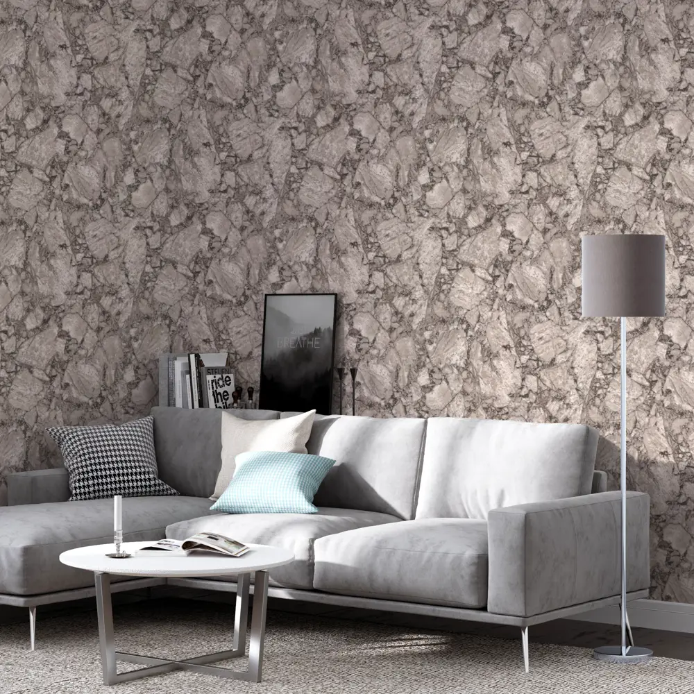 Обои флизелиновые Palitra Life Berg коричневые 0.53 м PL51036-82 STLM-2184283 - Вид №3