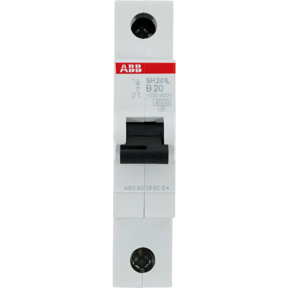 Автоматический выключатель ABB SH201L 1P B20 А 4.5 кА 2CDS241001R0204 STLM-2072379 - Вид №1