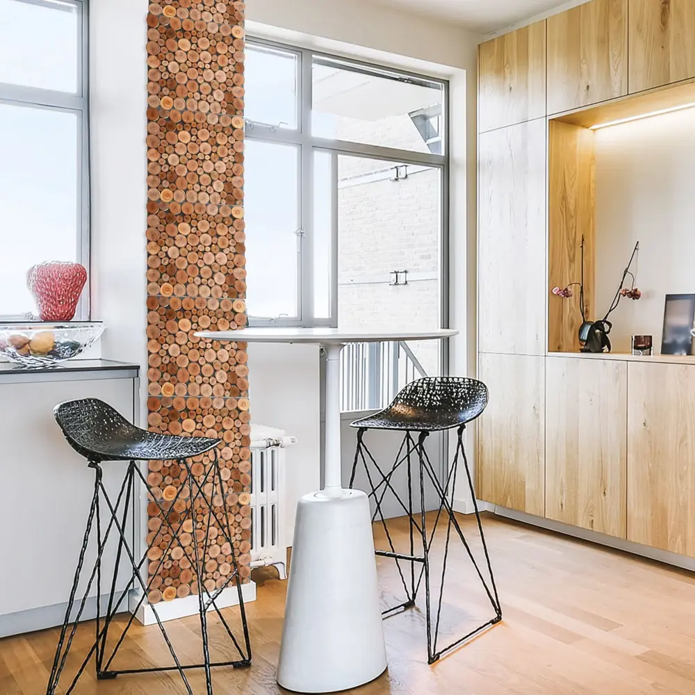 Панель 3D Симфония береза 36x60 см темная STLM-2157115 - Вид №2