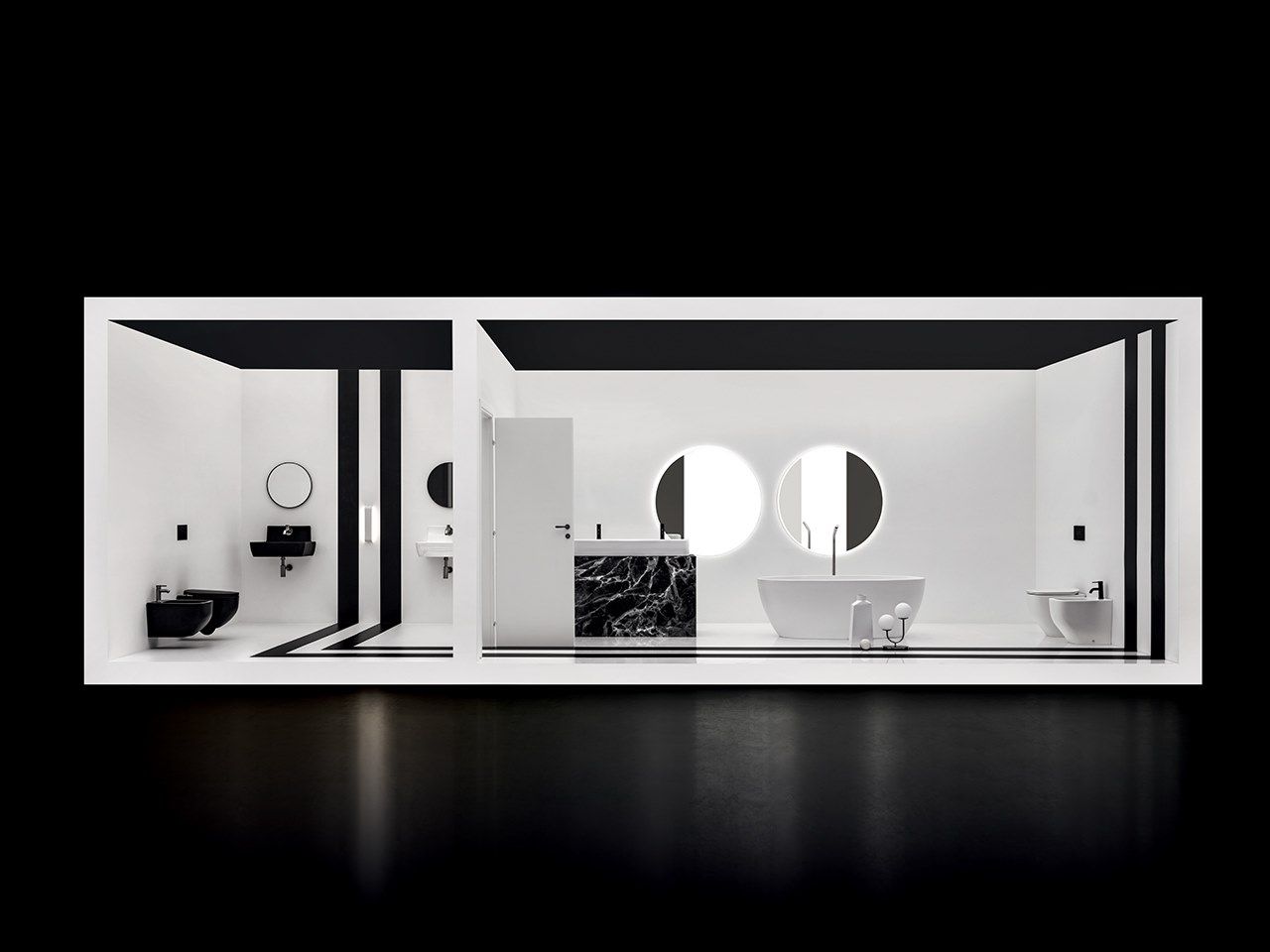 Напольное керамическое биде с переливом Axa White Jam ARCH-00128462 - Вид №6