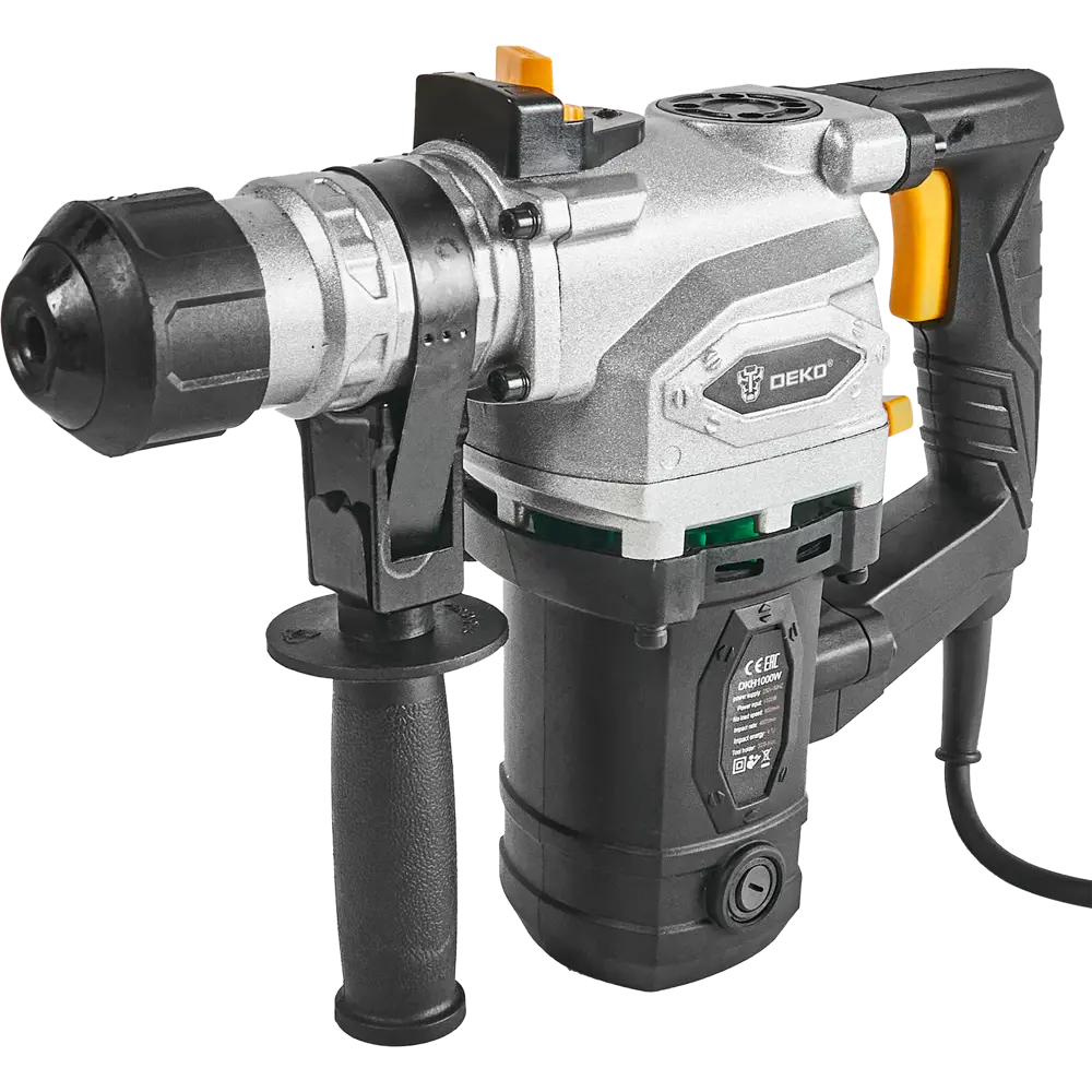 Перфоратор сетевой SDS-plus Deko DKH1000W, 1000 Вт, 4.1 Дж STLM-2123953