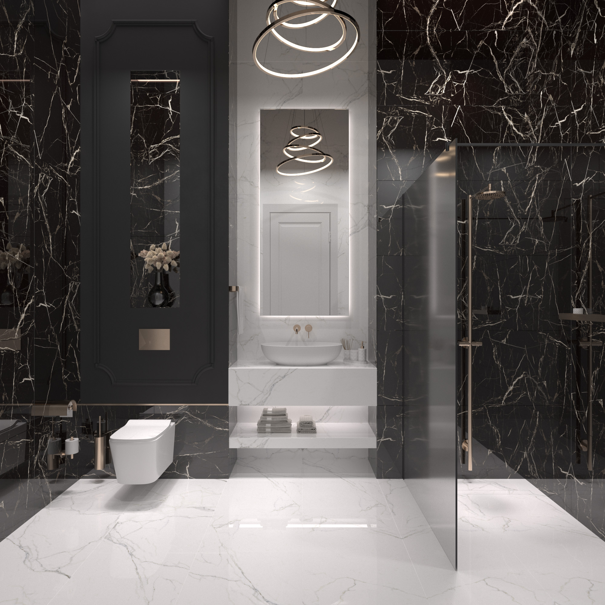 Керамогранит BLACK SPINDER 60х60 Arcadia Ceramica HG2008-A STLM-2178625 89396427 High Gloss