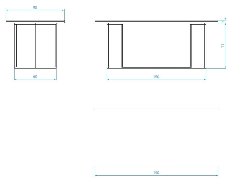 Прямоугольный обеденный стол RED EDITION Horizon ARCH-00088733 - Вид №12