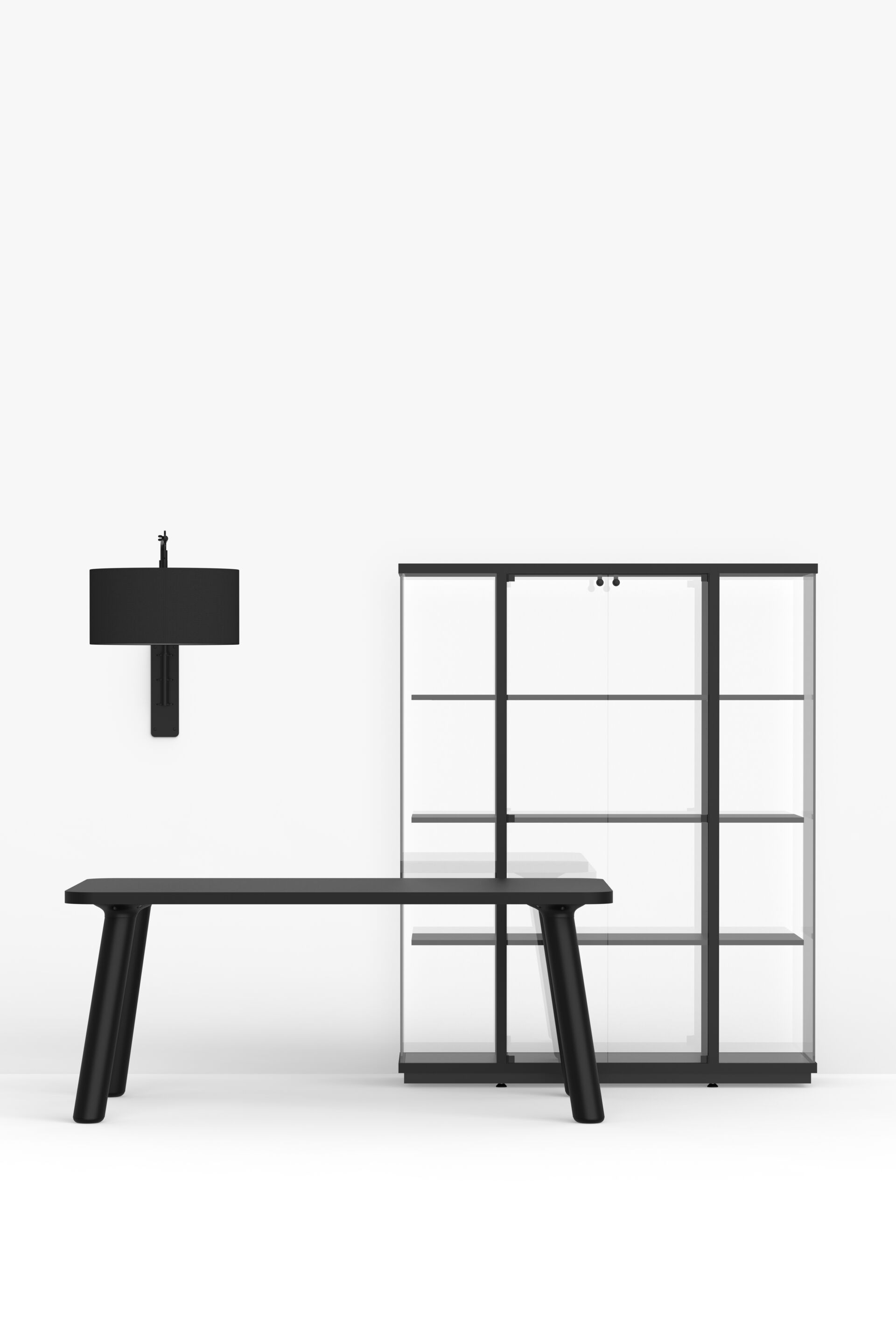 Настенный светильник из стали и ткани с гибкой рукояткой FUNCTIONALS SWIVEL ARCH-00039568 - Вид №4