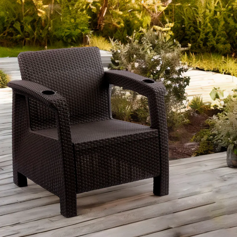 Набор садовой мебели Мокко ротанг коричневый: два кресла Santreyd STLM-2191601 - Вид №2