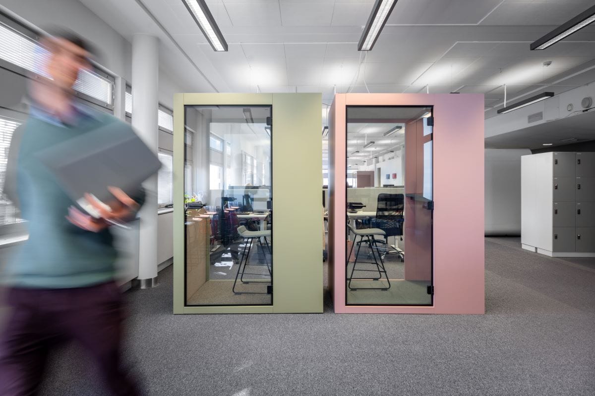 Одноместная акустическая офисная кабина со встроенным освещением Vetrospace ARCH-00090755 - Вид №8