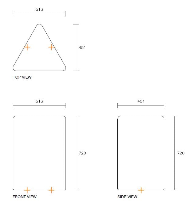 Стол для общественных мест из армированного волокном бетона SIT Vida ARCH-00049652 - Вид №3
