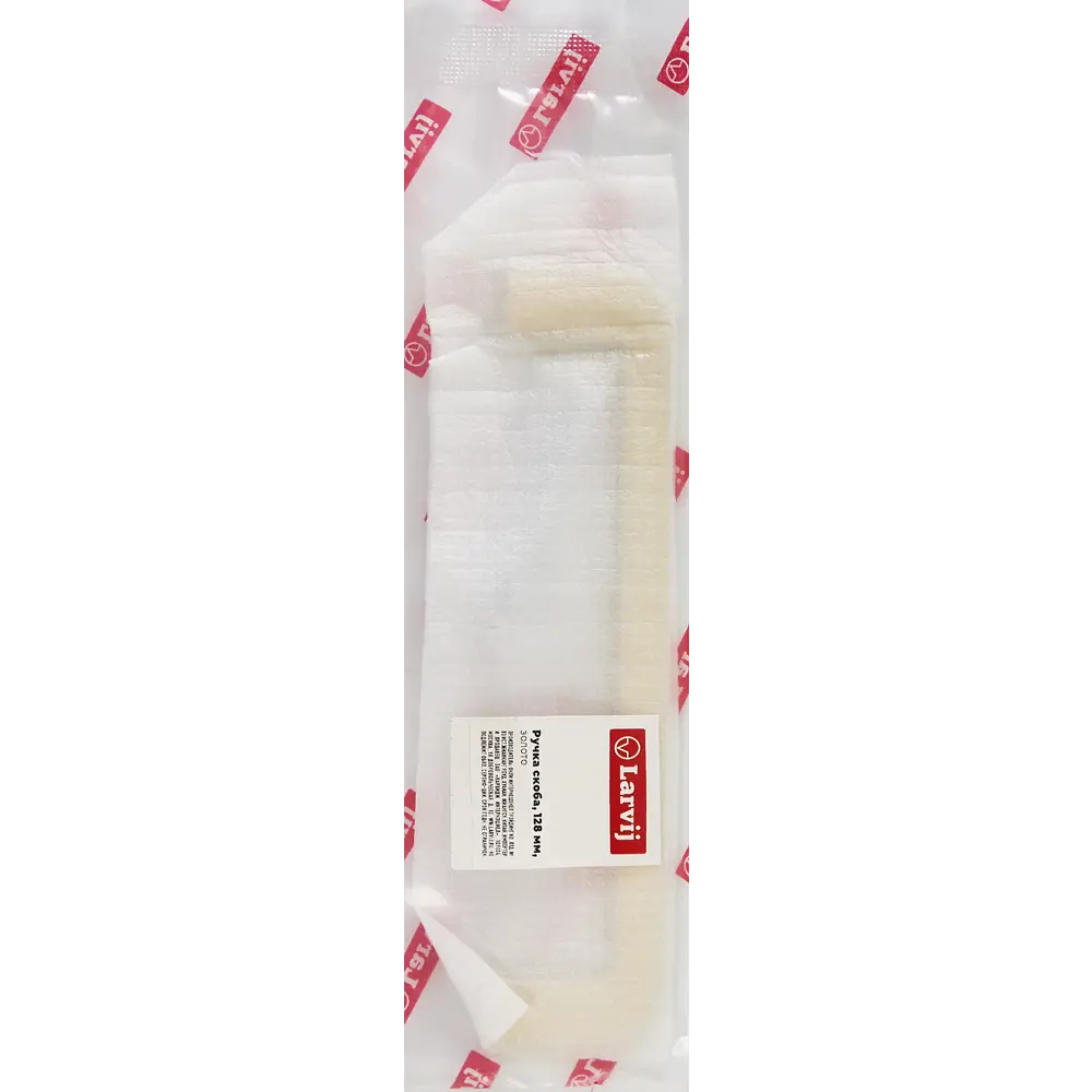 Мебельная ручка-скоба L4.032 золото 128 мм LARVIJ STLM-2092352 - Вид №3