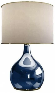 Porustudio Настольная лампа из стекла и ткани