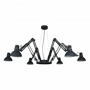 Подвесная люстра Arte Lamp Ragno A2043SP-6BK ARTE LAMP ДИЗАЙНЕРСКИЕ, RAGNO BLACK 108442 Черный