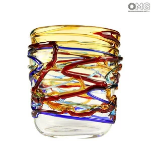 2654 ORIGINALMURANOGLASS Вазочка Арлекино - Original Murano Glass OMG 24 см