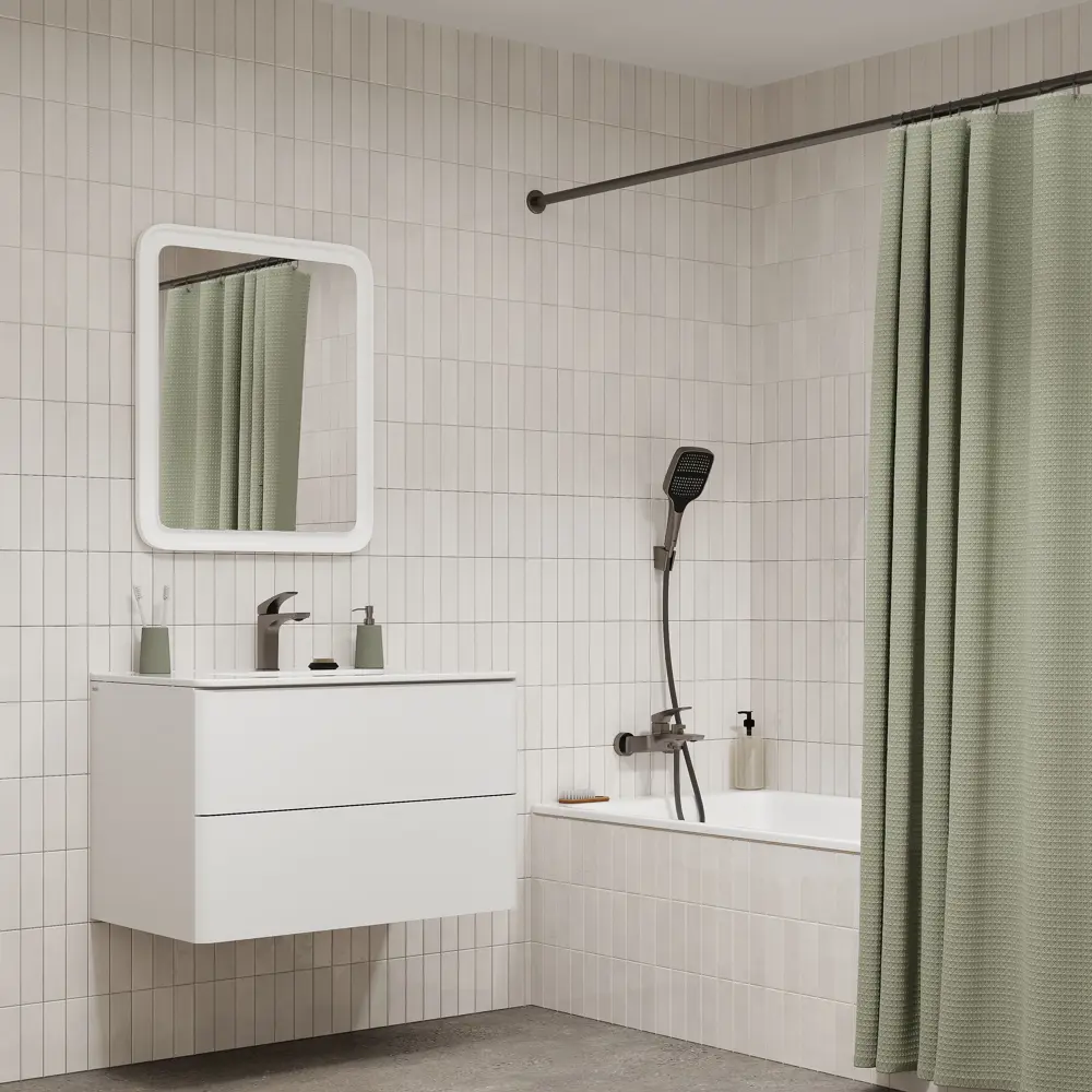 89392200 Смеситель для раковины Iddis Lahta LAHGM00i01 однорычажный цвет графит матовый STLM-1562944 - Вид №4