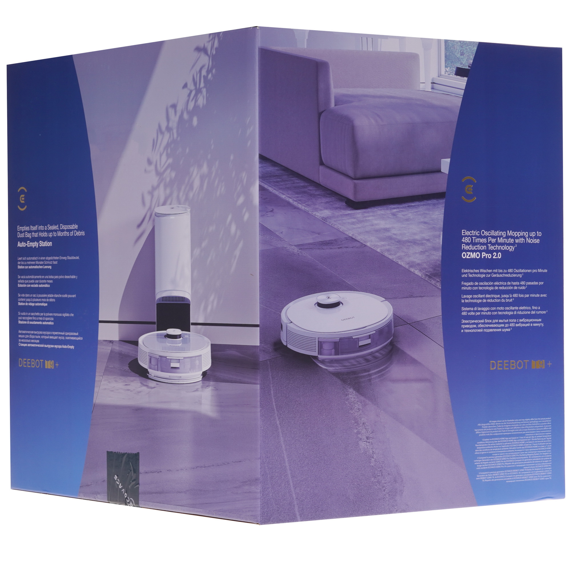 9905204 Робот-пылесос Ecovacs DEEBOT T9+ белый STDN-0122691 - Вид №12