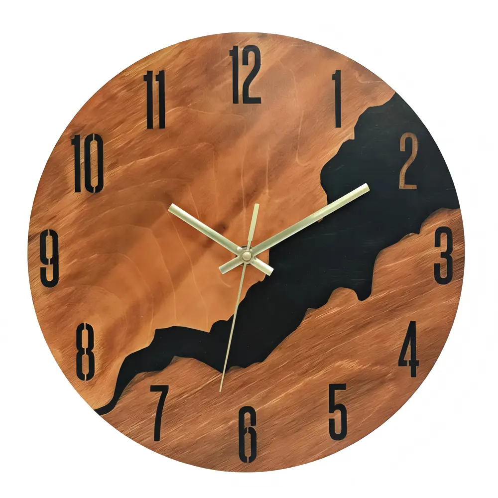 Часы настенные Rocksolid круглые МДФ цвет коричневый бесшумные ø29 см STLM-2126747