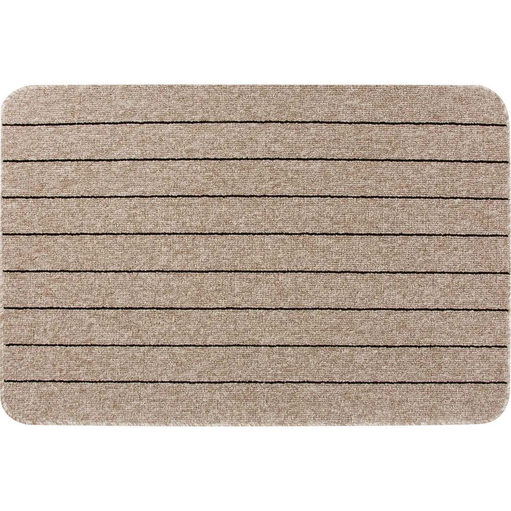 Коврик Como 80x120 см полипропилен цвет мокко/чёрный 82207830 STLM-2050410 Santreyd 
