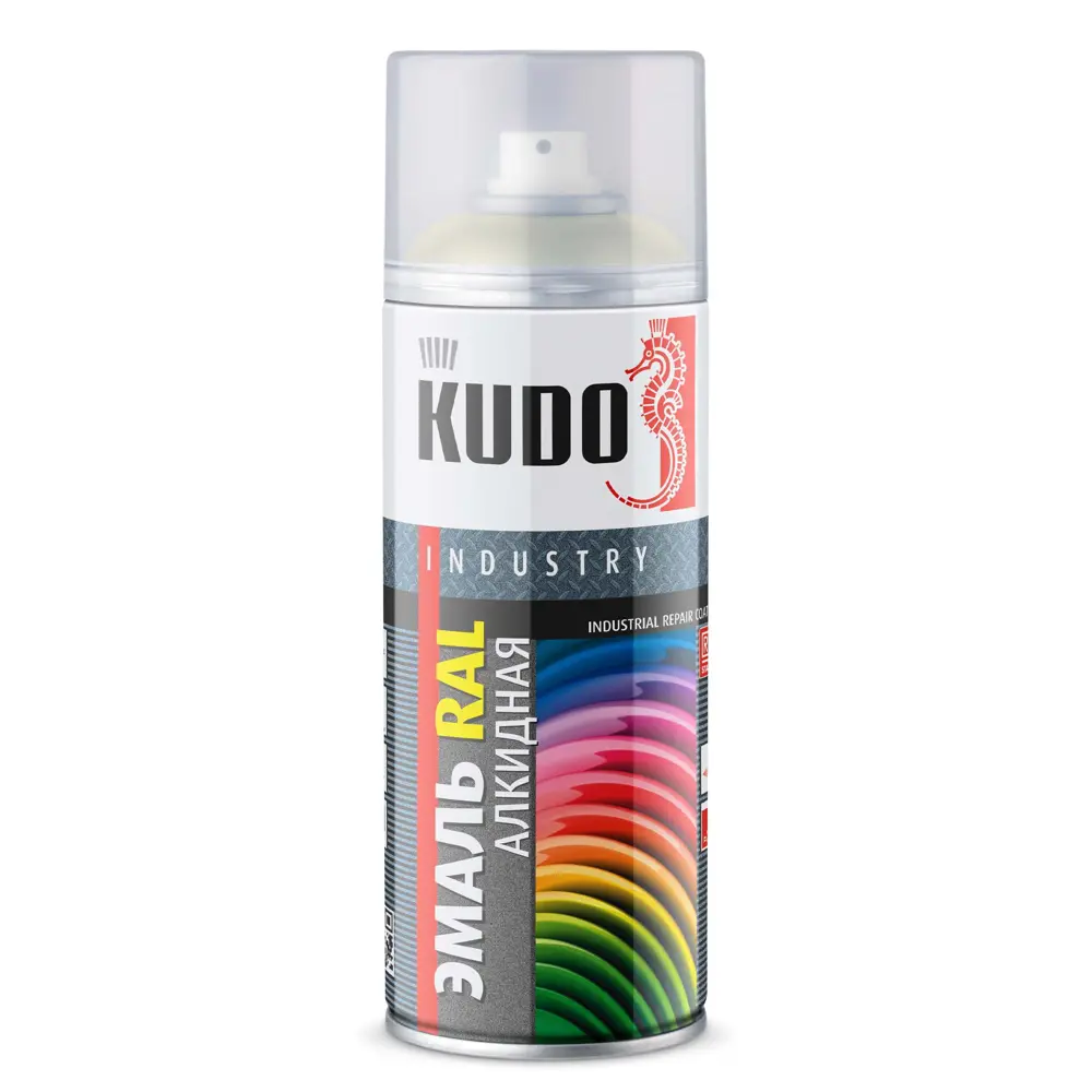 Эмаль аэрозольная универсальная KUDO акриловая глянцевая цвет белый 520 мл STLM-2098174