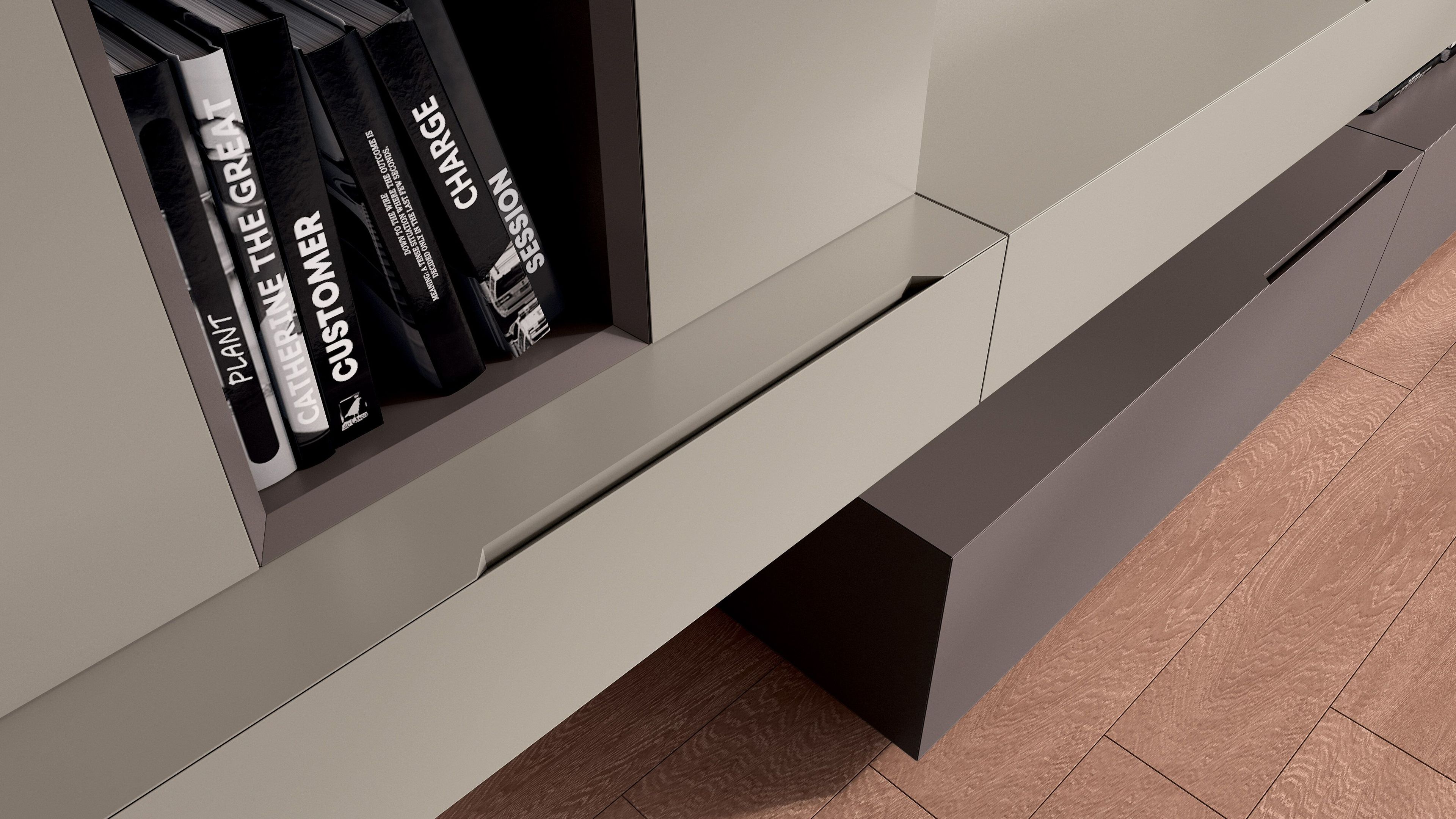 Деревянная секционная оборудованная стена Febal Casa QUARANTACINQUE ARCH-00139728 - Вид №4