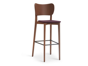 Высокий стул из бука с мягким сиденьем
