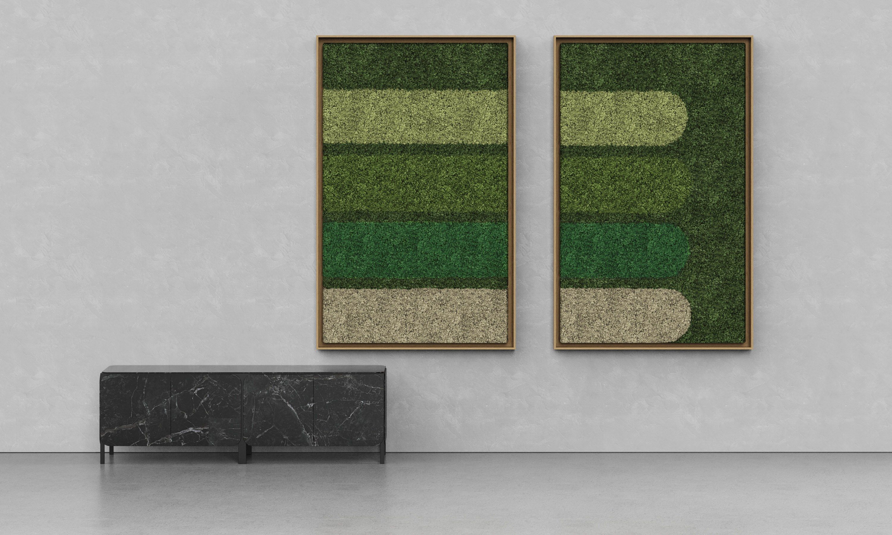 Акустическая панель из мха GREENMOOD FRAMED GEOMETRIC ARCH-00124960 - Вид №3