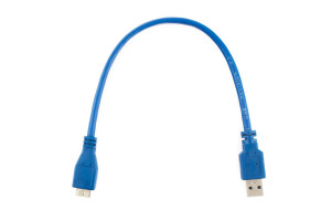 16205260 Кабель Pro USB 3.0 AM/micro BM 9P, 30см, экран, синий, пакет CCP-mUSB3-AMBM-1 Cablexpert