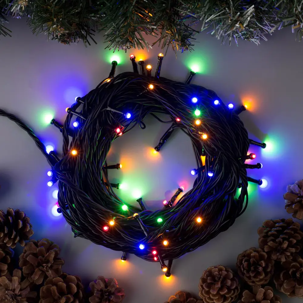 90641939 Электрогирлянда универсальная Luazon lighting 2354096 нить 10 м 72 ламп бесцветный 1 режим работы STLM-0960549