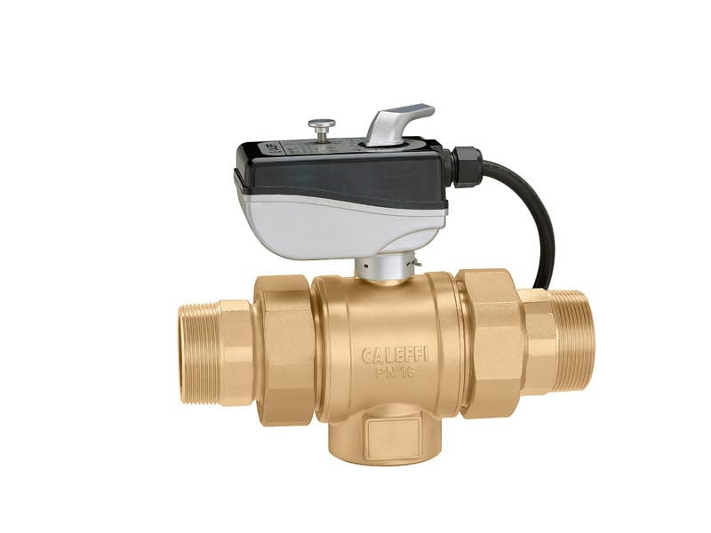 Трехходовой моторизованный шаровой кран CALEFFI 638 ARCH-00144901
