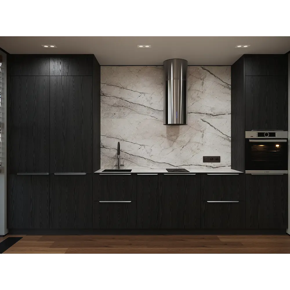 KONSENSA Фасад кухонный Канск черный 40x102 см с текстурой дерева 89423382 STLM-1577697 - Вид №7