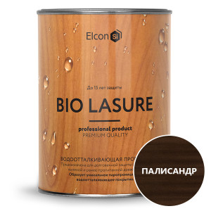90836374 Водоотталкивающая пропитка для защиты дерева Bio Lasure цвет палисандр 0.9 л STLM-0405580 ELCON