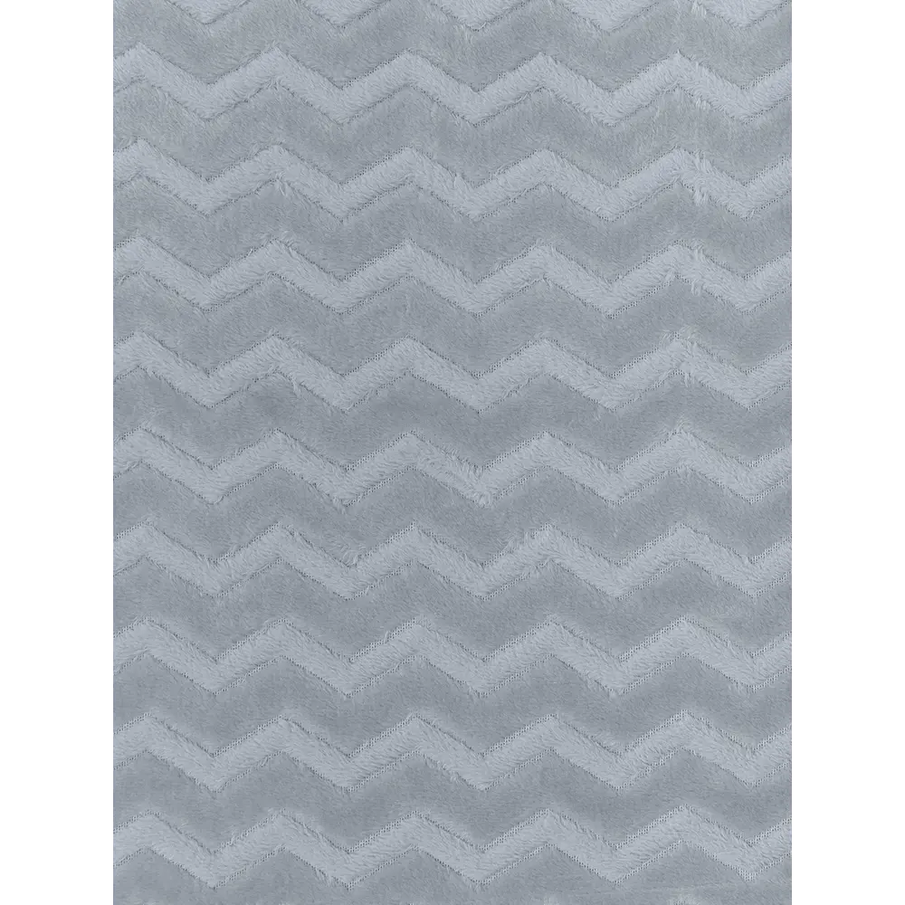 Плед Зигзаг 200x220 см фланелевый цвет серый TEXREPUBLIC STLM-2204680 - Вид №3