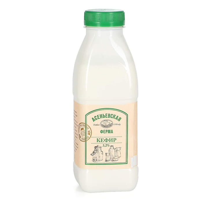 Кефир 3,2% Асеньевская ферма БЗМЖ 450 г Santreyd 18055 - Вид №1