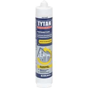 Герметик Tytan Professional силиконовый универсальный цвет белый, 80 мл
