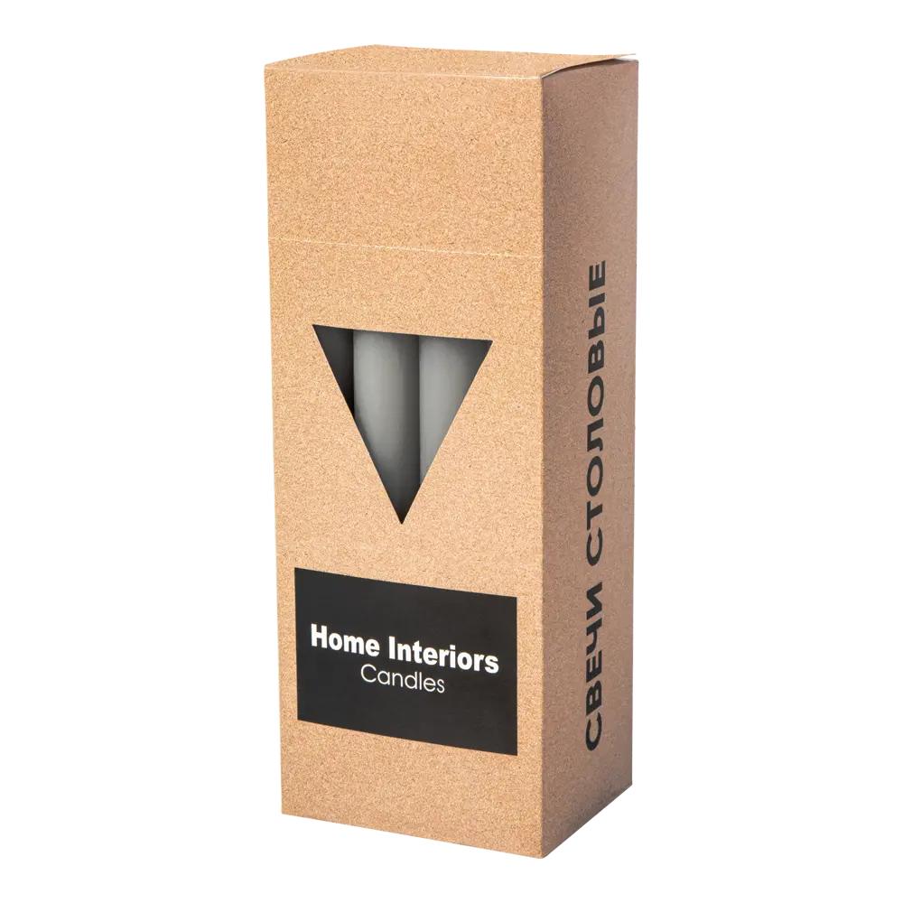 Свеча серый 22 см Santreyd STLM-2127558 - Вид №4