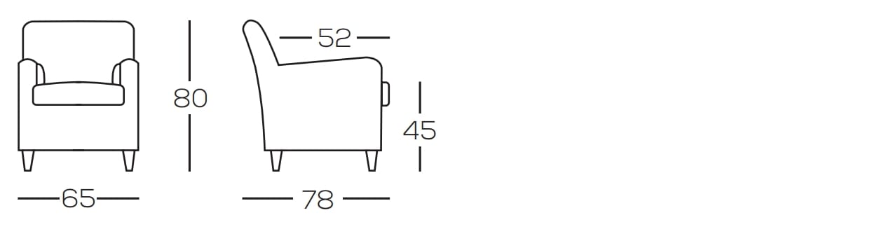 Съемное тканевое кресло с подлокотниками GRUPPO FOX день Фокса ARCH-00080786 - Вид №3