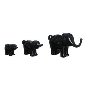 Фигура "Семья слонов" набор черный 57х15х9см БЕЗ БРЕНДА